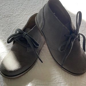 Boys size 10 Janie and Jack suede like shoes